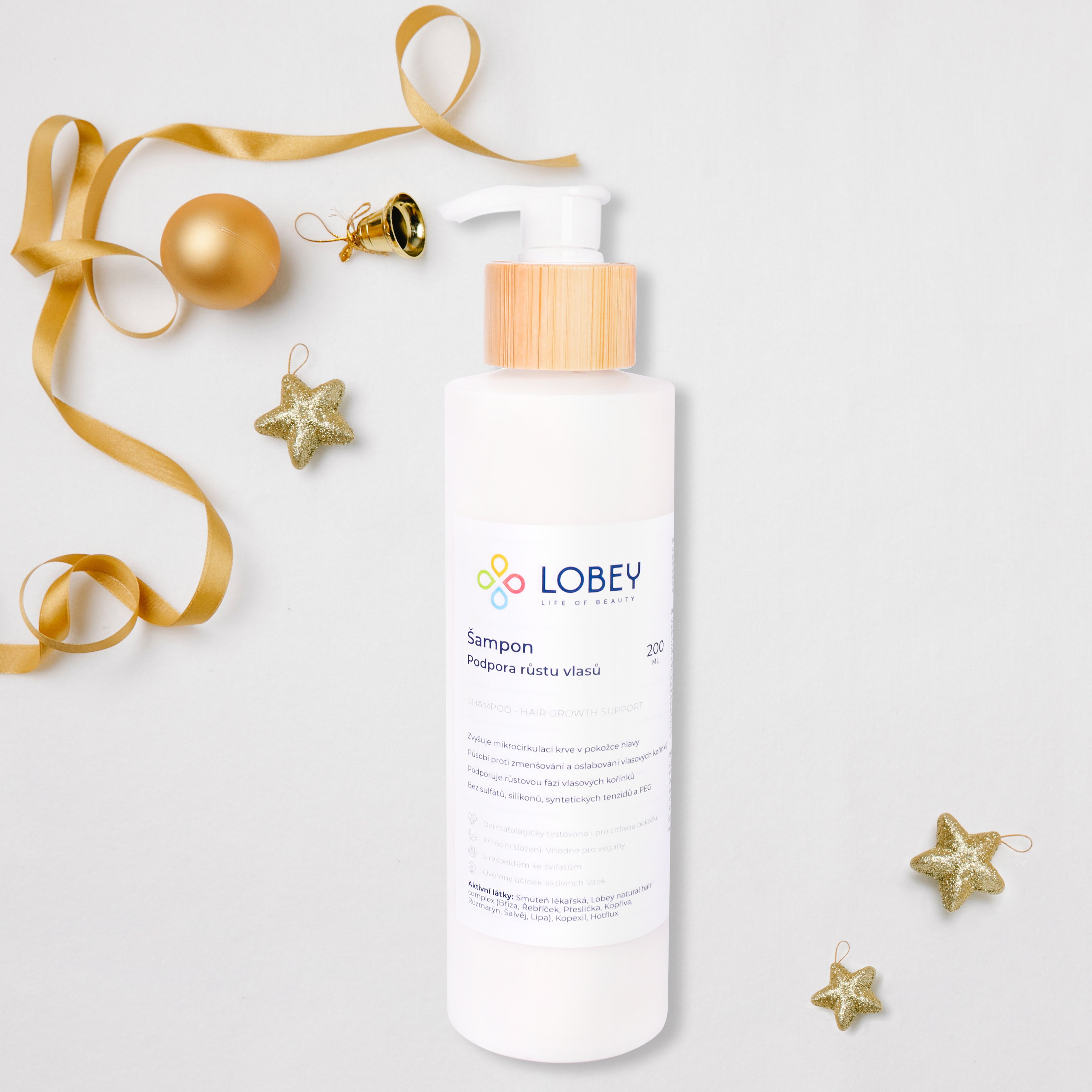 Šampon na podporu růstu vlasů LOBEY